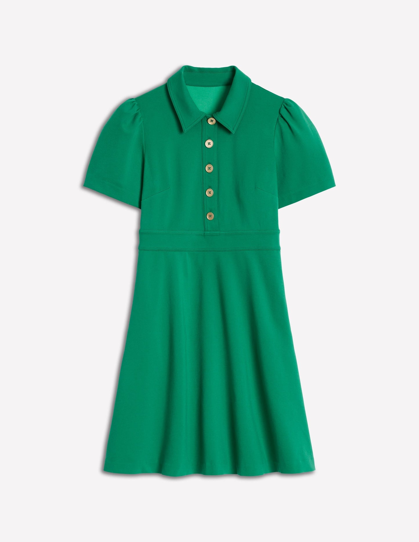 Nicolette Ponte Shirt Dress-Bear Grass