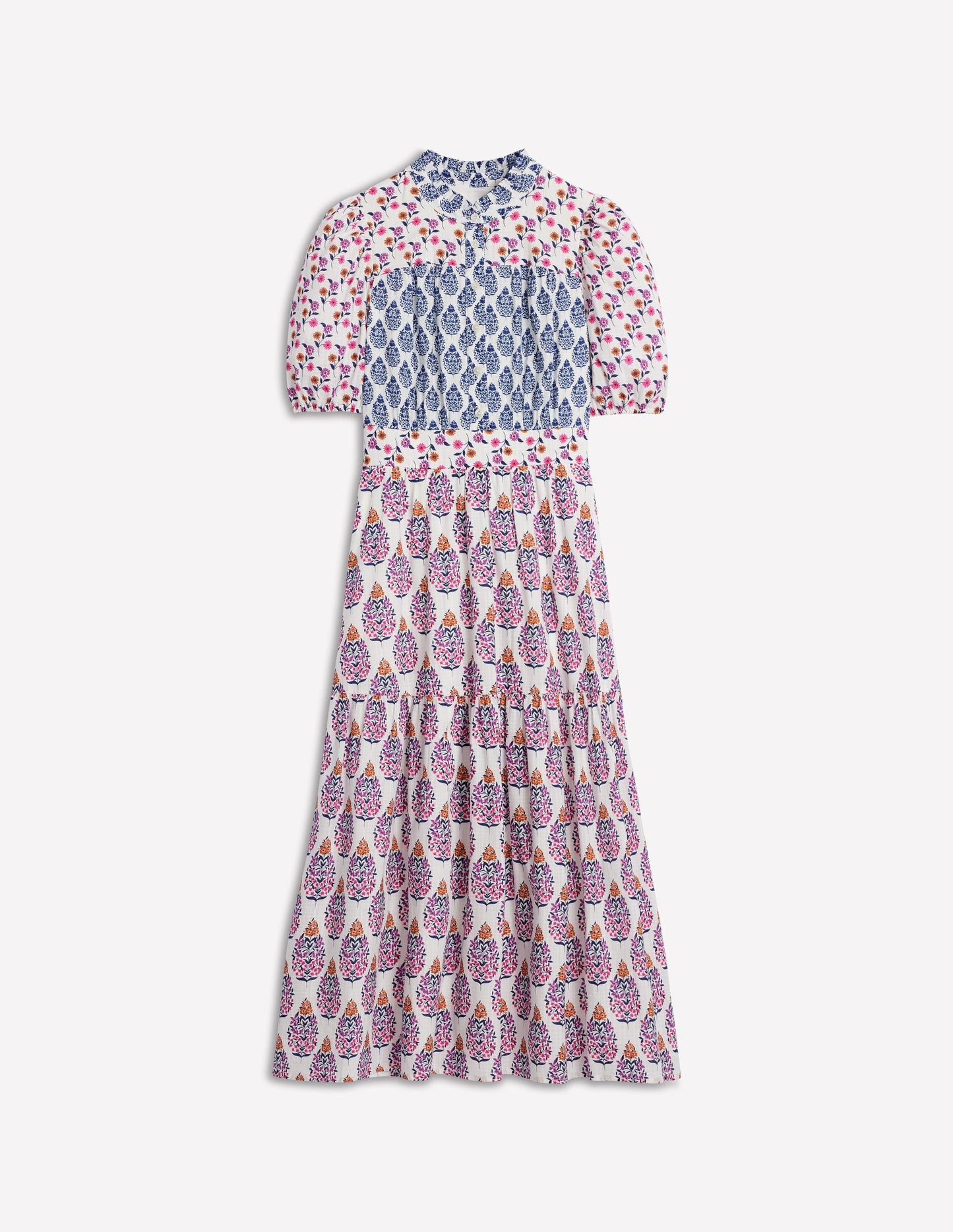 Beatrice Cotton Maxi Dress-Multi, Wildflower Bouquet